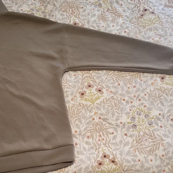 Women's Taupe Half-Zip Sweater - Picture 6 of 6